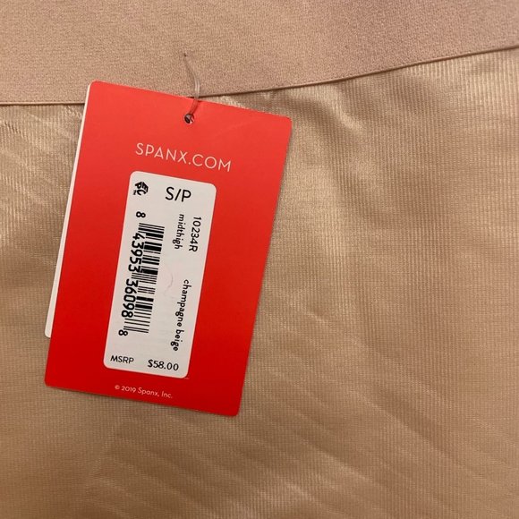 NWT Spanx Thinstincts® 2.0 Mid-Thigh Short Size Small Nude NEW - Picture 5 of 10